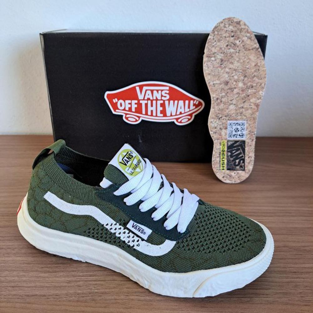 Tênis Vans Vr3 Feminino/Masculino - Sapato Casual Super Confortável e Ótima Durabilidade x Verde Militar